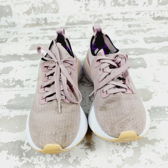 Nike React Infinity Run Flyknit Womens Pink Running Athleisure Sneakers O216 - Picture 3 of 11